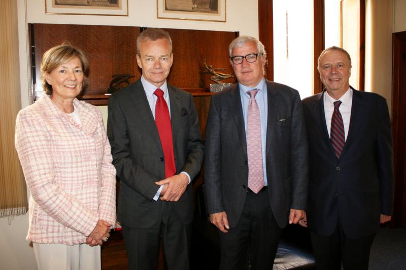 José Luis Roses recibe al embajador de Bélgica en España